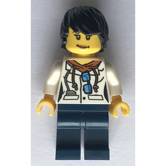 LEGO CITY MINIFIG Jungle Scientist Female